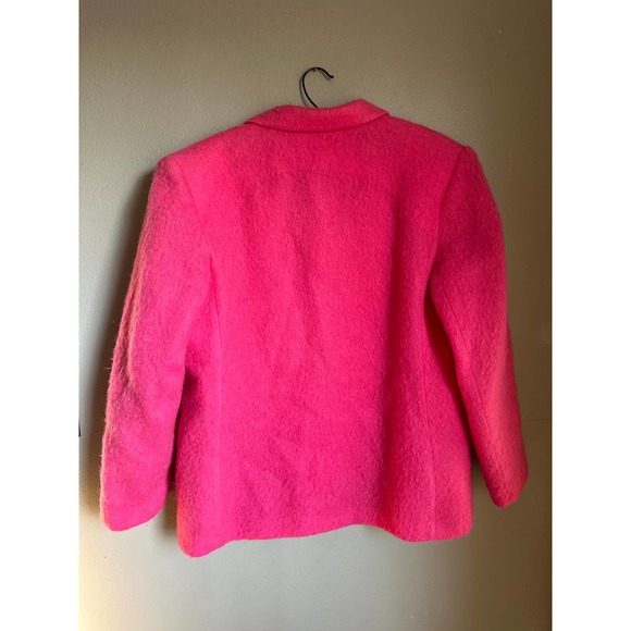VTG Jantzen Womens Jacket Blazer Long Sleeves Peak Lapel One-Button Pink Size 18 - Picture 2 of 4